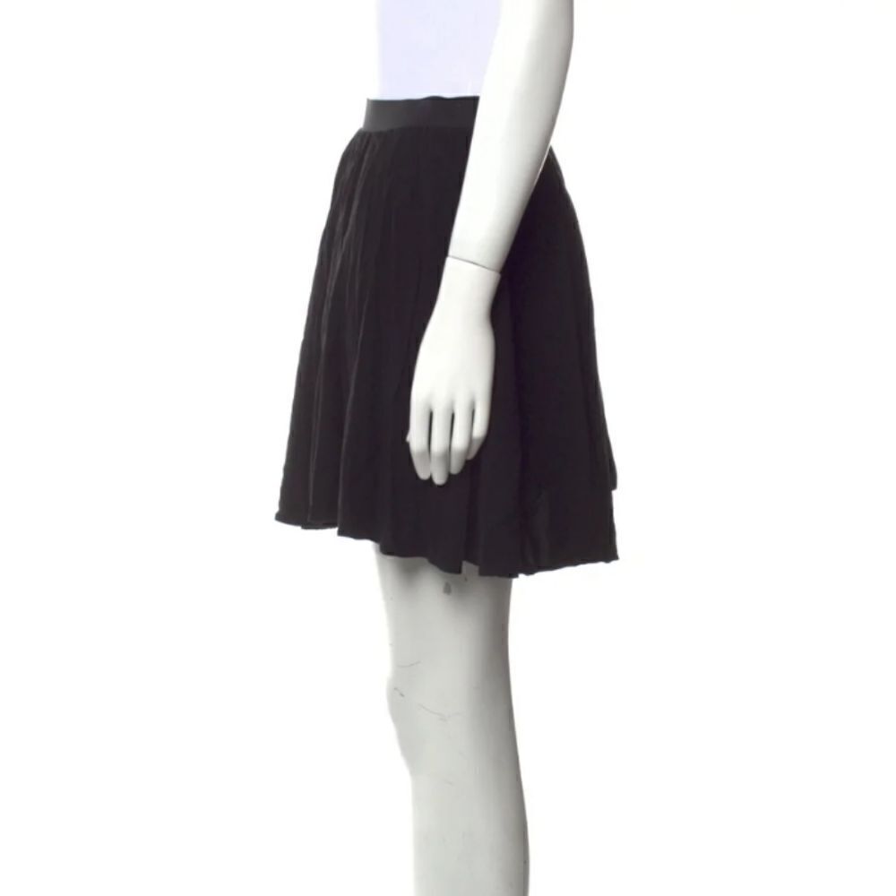 Maje Elastic Waist Flowy Mini Skirt.